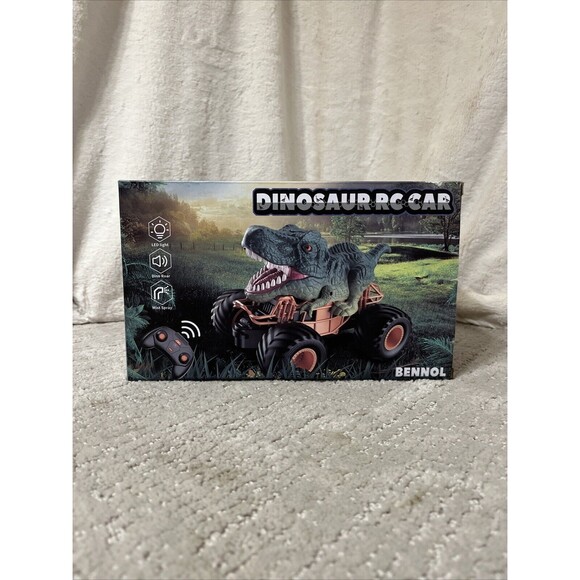BENNOL DINOSAUR REMOTE CONTROL CAR WITH LIGHTS,ROAR,MIST SPRAY NEW IN BOX - Picture 3 of 7